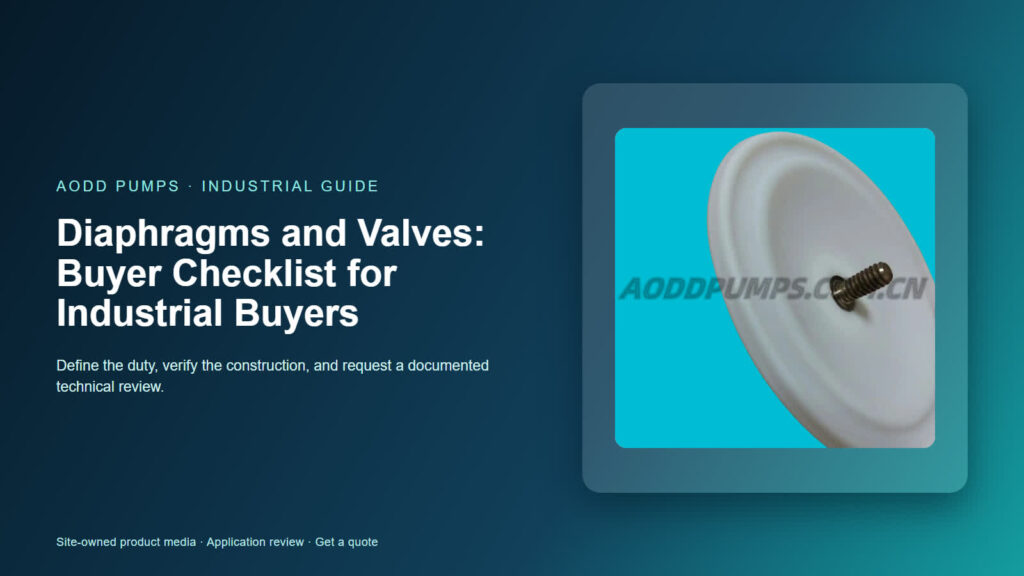 Diaphragms and Valves: Buyer Checklist for Industrial Buyers