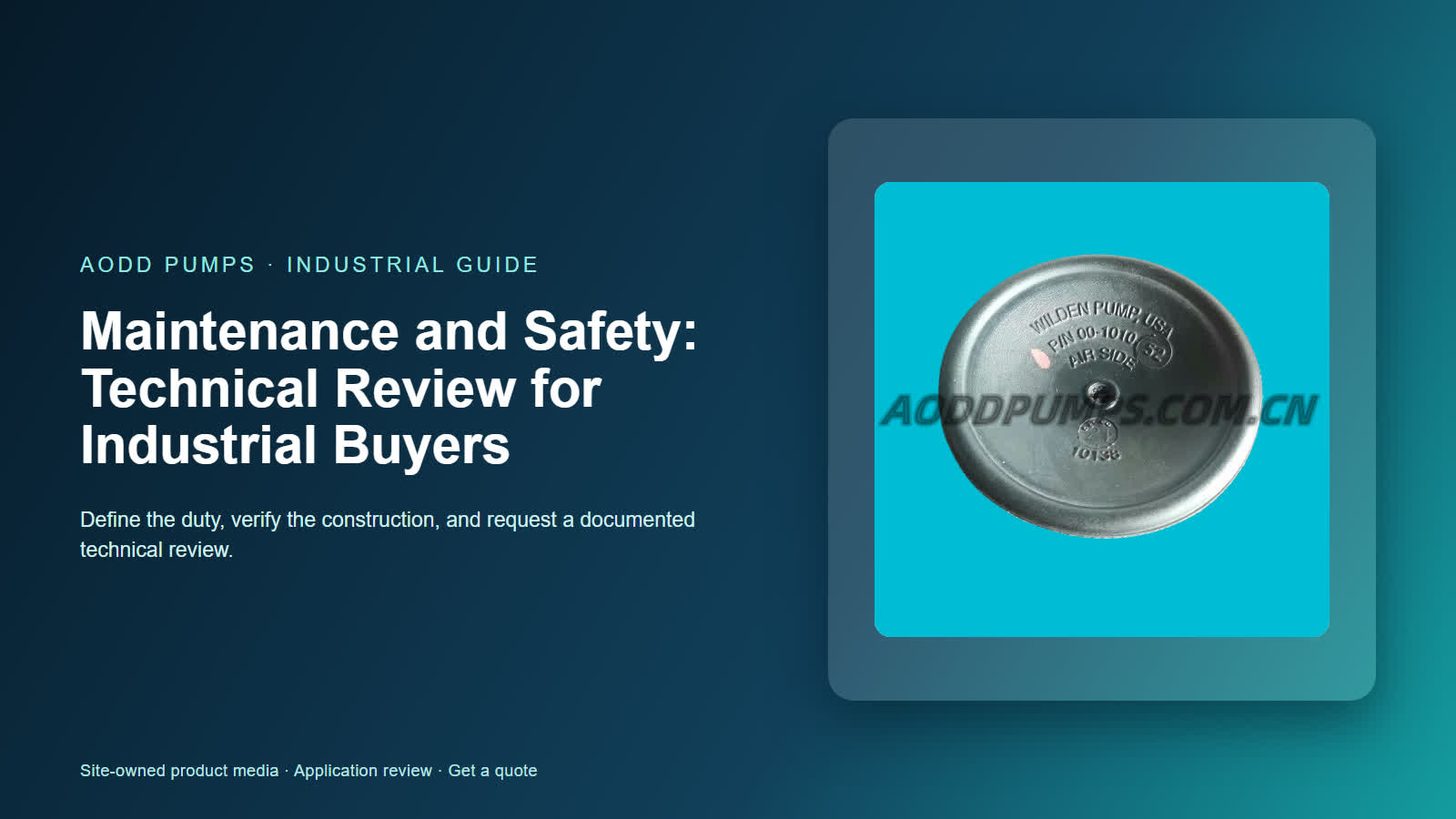 Maintenance and Safety: Technical Review for Industrial Buyers
