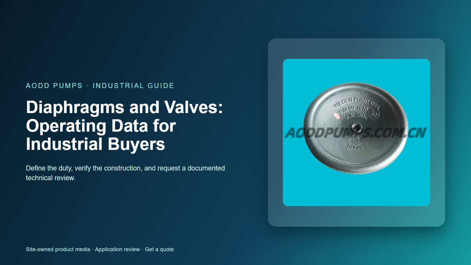 Diaphragms and Valves: Operating Data for Industrial Buyers