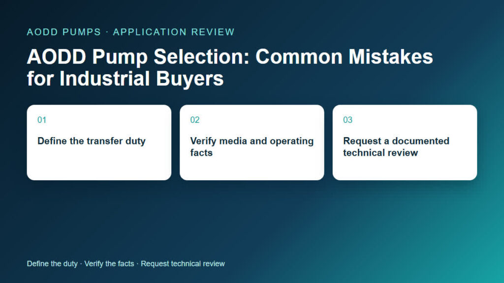 AODD Pump Selection: Common Mistakes for Industrial Buyers