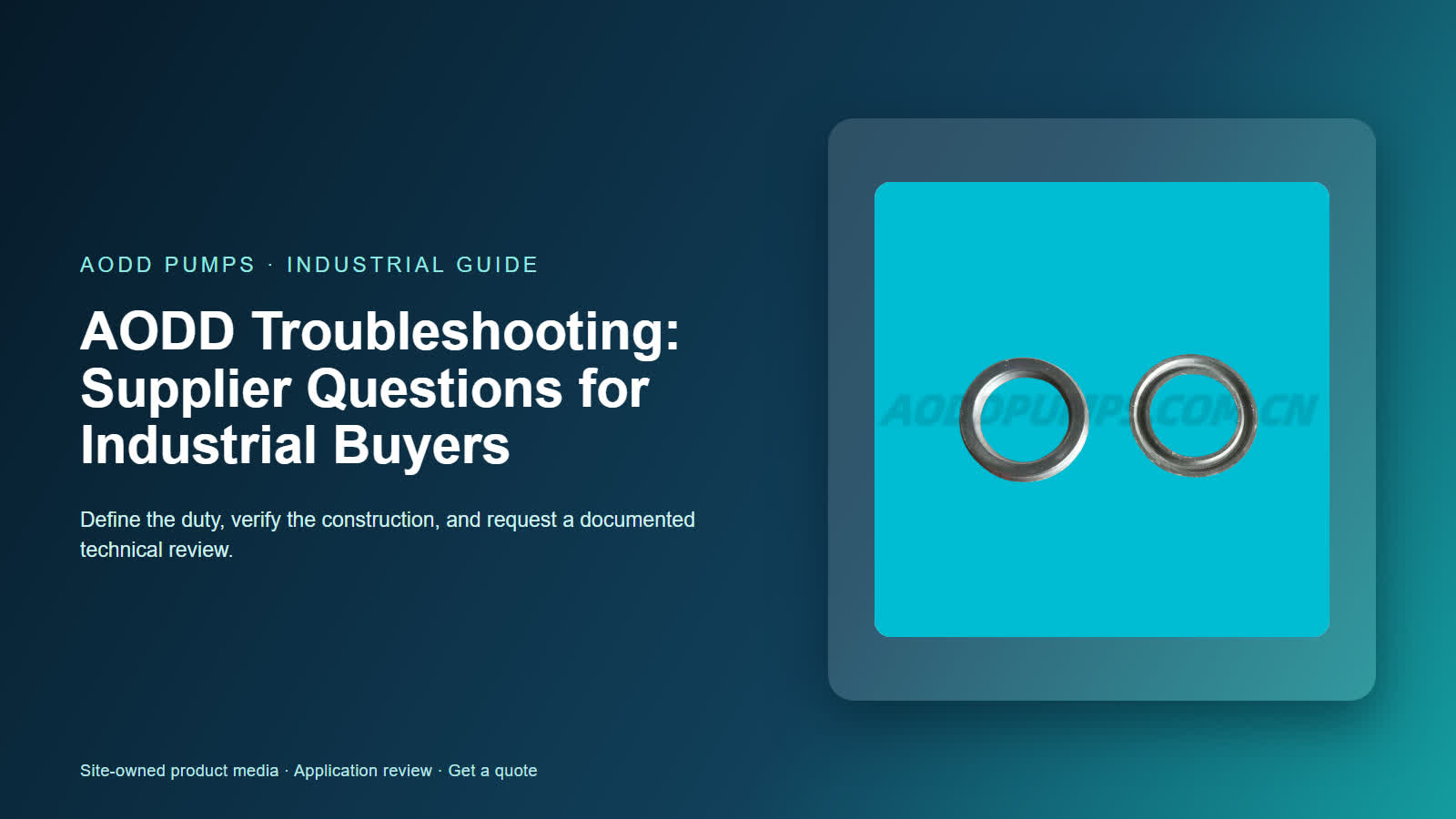 AODD Troubleshooting: Supplier Questions for Industrial Buyers
