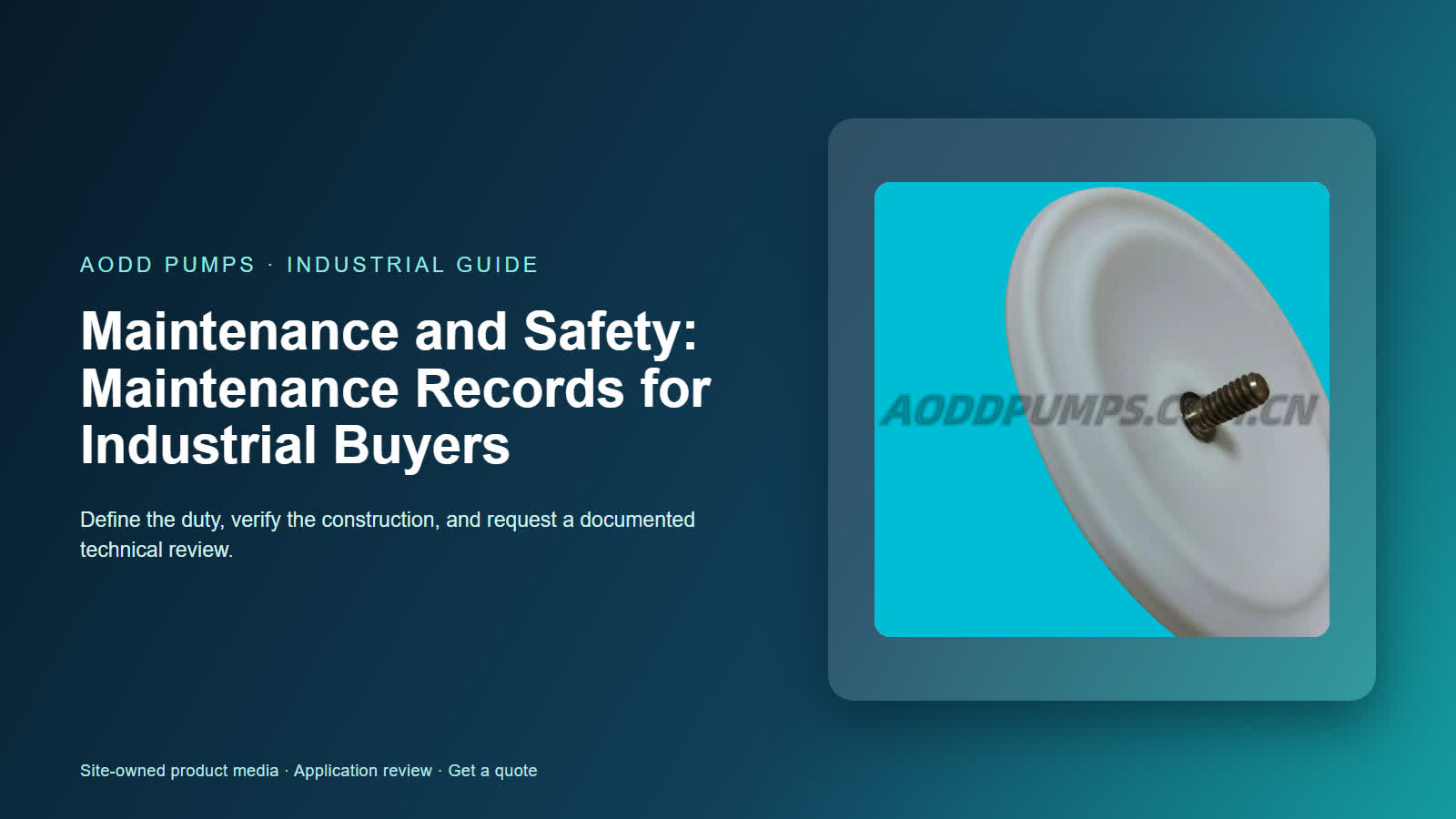 Maintenance and Safety: Maintenance Records for Industrial Buyers