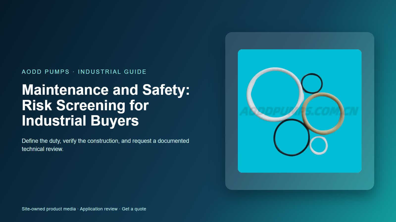 Maintenance and Safety: Risk Screening for Industrial Buyers